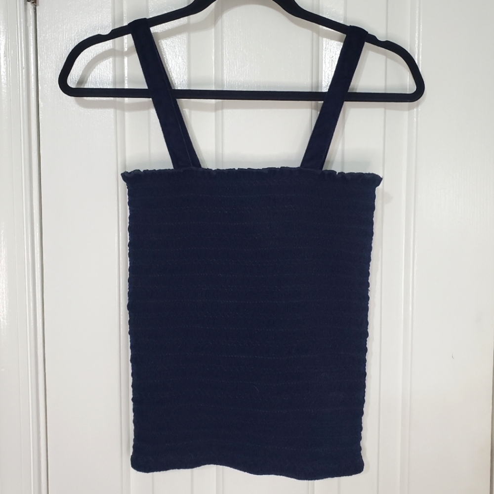 NWT Madison Matthews Velvet Smock Tank Top - Large